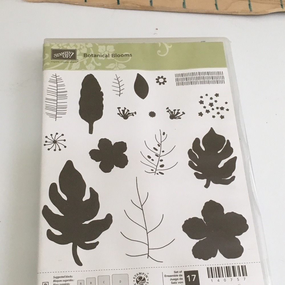 Stampin up  botanical blooms‎ Stamp set leaves flowers garden
